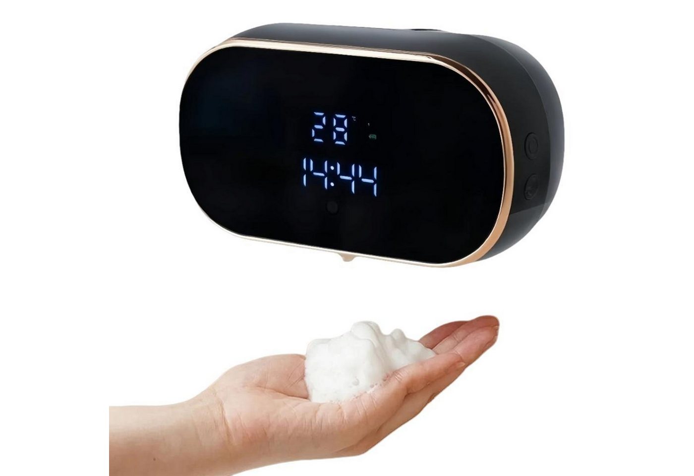 FELIXLEO Seifenspender Automatischer Schaumseifenspender 3 Stufen USB Wandmontiert LCD Bild 3