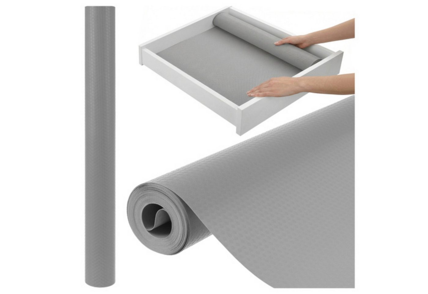 Ruhhy Antirutschmatte Antirutschmatte 500x50 cm Schutzmatte für Schubladen und Regale, Antirutschmatte Rolle 500x50 cm zuschneidbare Schutzmatte für Schubladen, 1 Rolle Antirutschmatte 500 x 50 cm Schublade, Rutschhemmend Zuschneidbar Feuchtigkeitsbeständig Pflegeleicht Bild 3