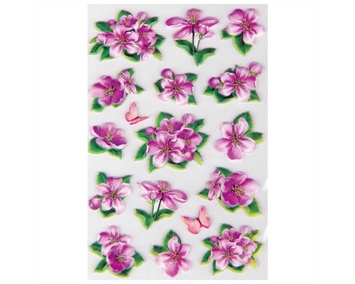 Bestlivings Sticker, (1-tlg), Sammelsticker, Blumensticker, Geschenkaufkleber