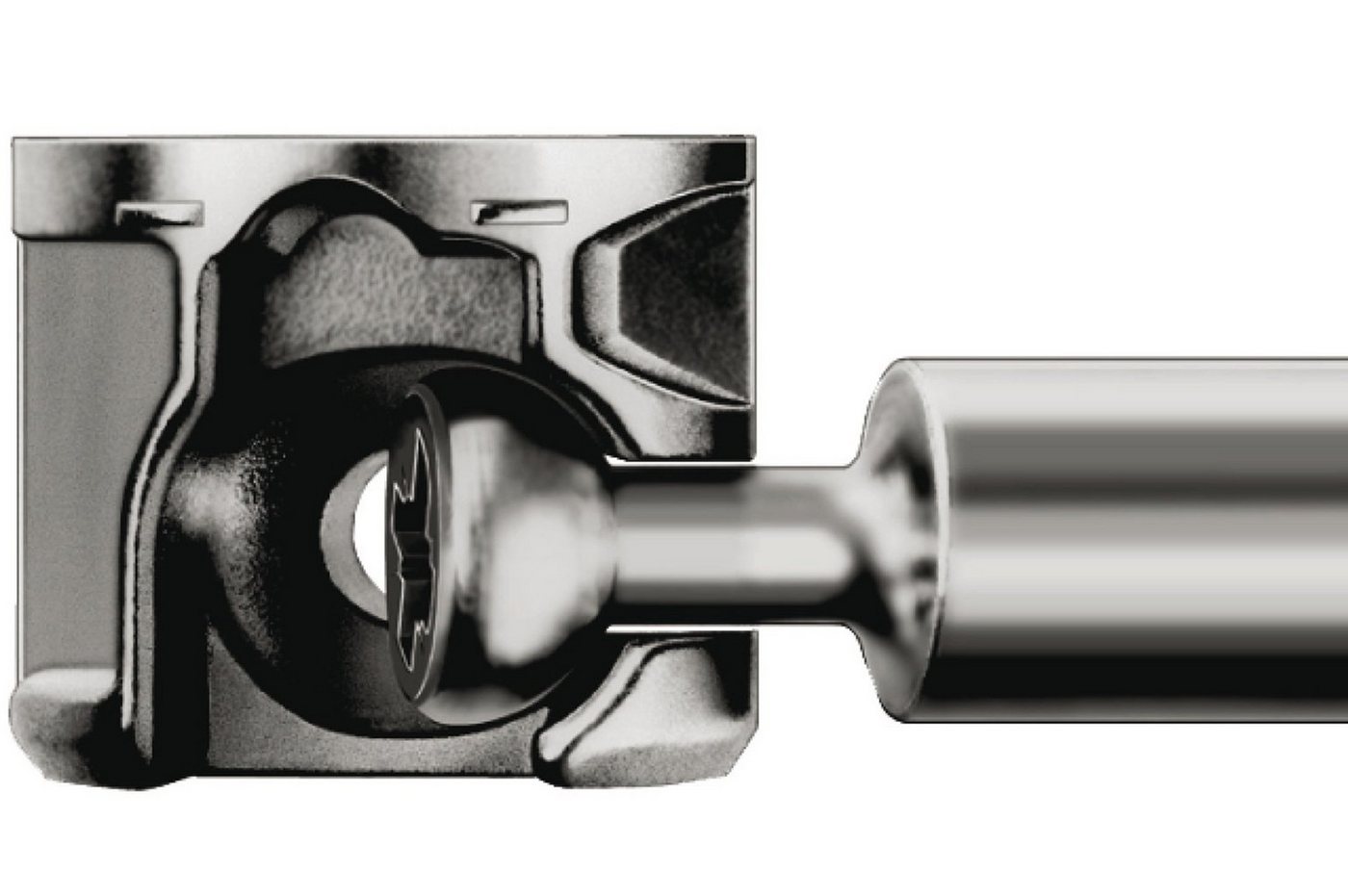 Häfele Befestigungsanker Exzenterbolzen 34mm S100 für Bohrloch-Ø5mm + Exzenterverbinder Minifix, (10-tlg) Bild 2