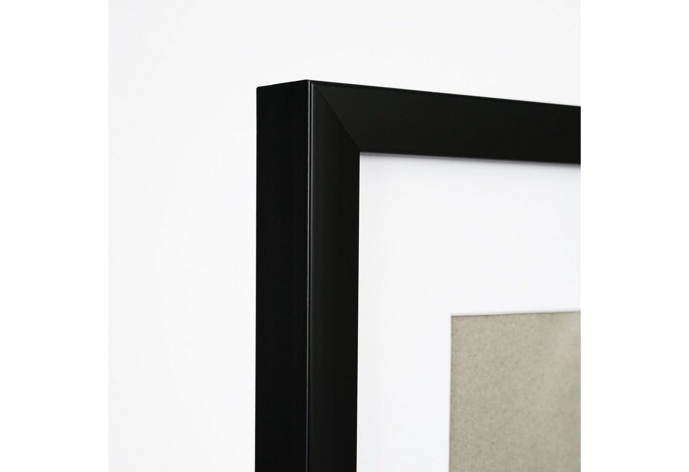 queence Einzelrahmen 2er-Set Schwarz Kunststoffrahmen - Poster/Puzzlerahmen, (2 St), Bilderrahmen schwarz Bild 4