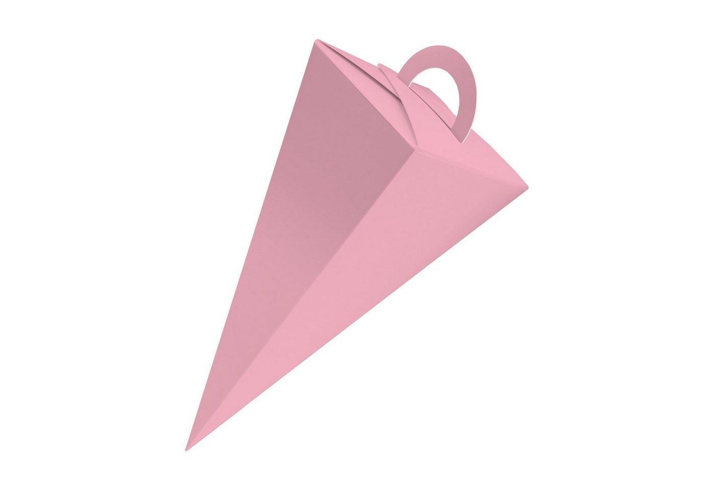 itenga Schultüte itenga Geschenktüte Schultüte mit Griff 14 cm Rosa
