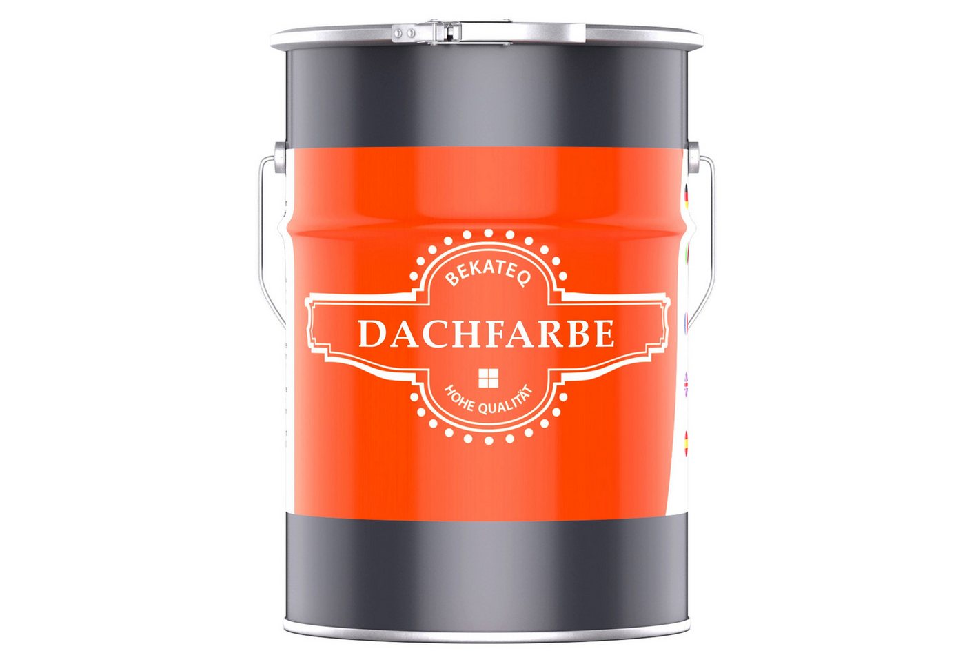 BEKATEQ Dachfarbe BE-510 Dachfarbe Sockelfarbe, Dachbeschichtung für Beton, Ziegel, Eternit, Dachpappe, Bitumen