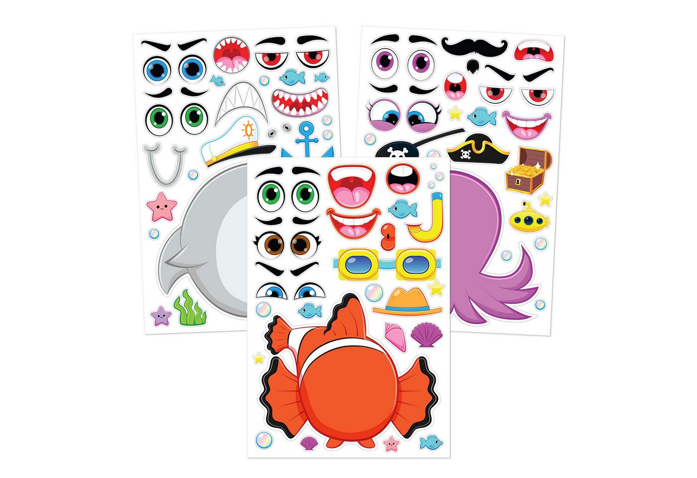 JOYIN Aufkleber JOYIN 36 Stück Tier Aufkleber Kinder, Sticker Set, Make-a-Face, (36tlg) Bild 5