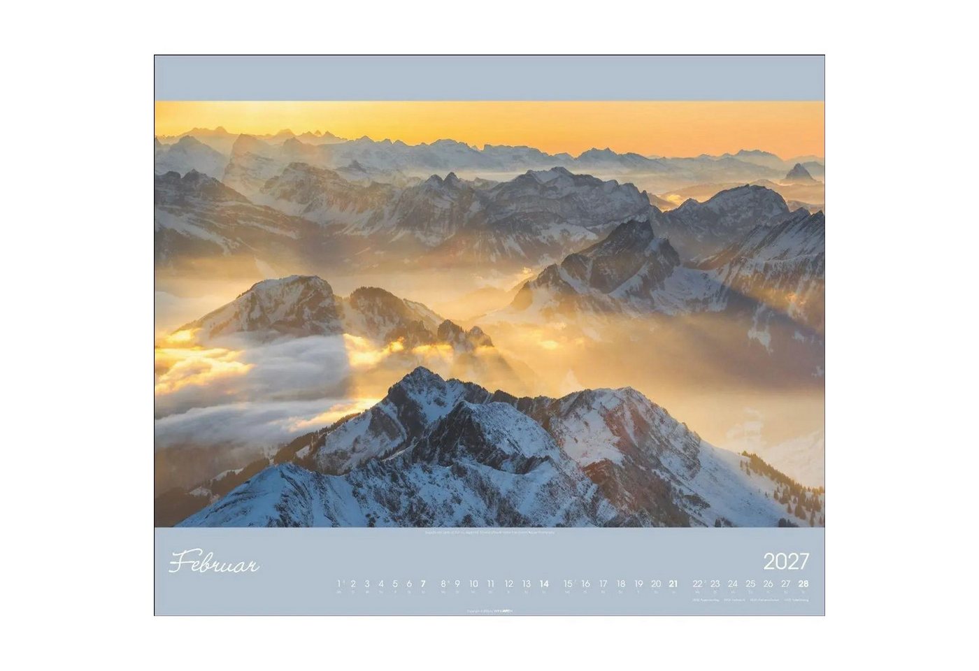 Wandkalender Alpen im Licht Kalender 2027 Bild 3