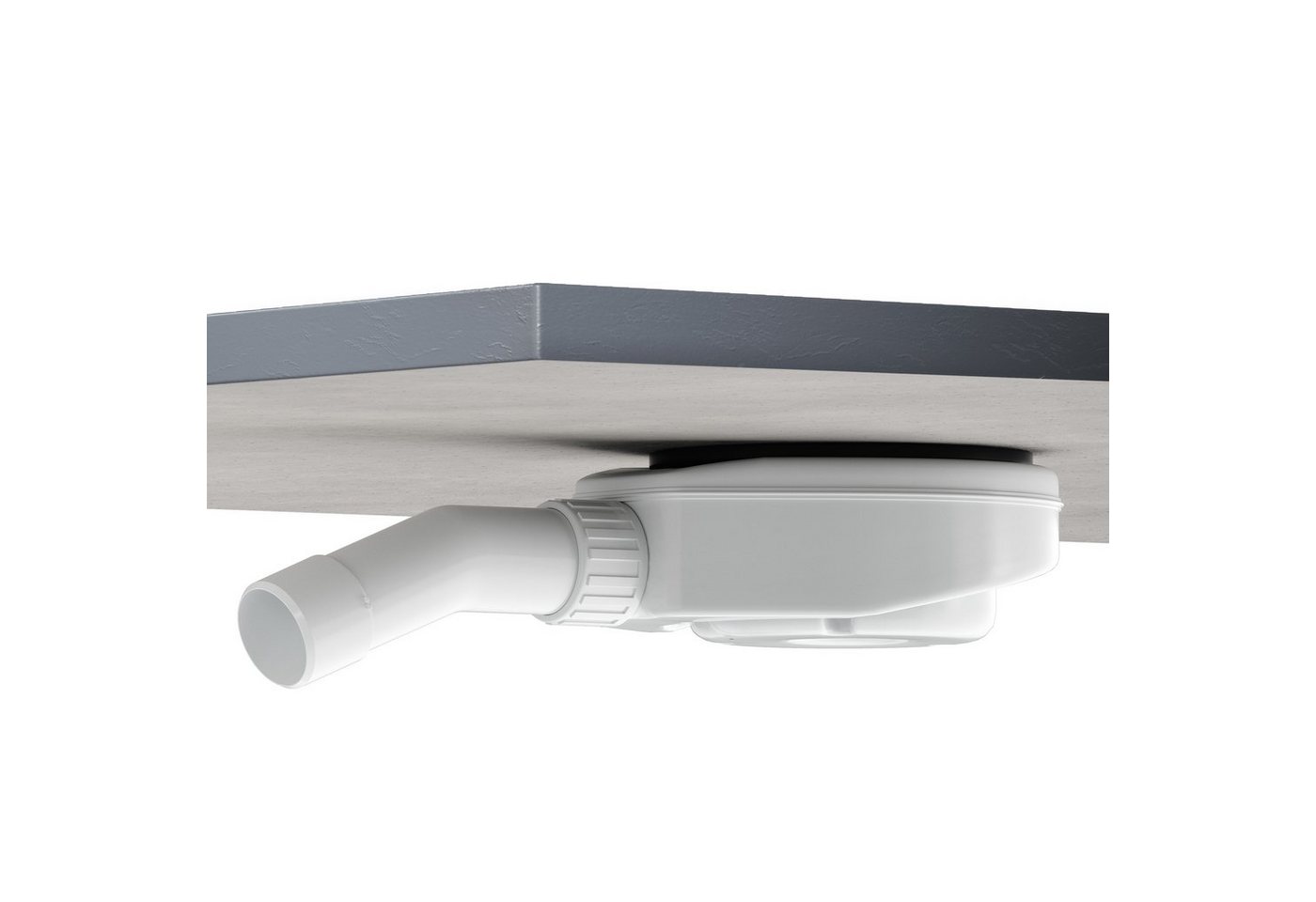 Aquabad® Duschrinne Mineralguss Duschtasse Deluxe Classic in Grau, 70 x 120 cm Bild 4