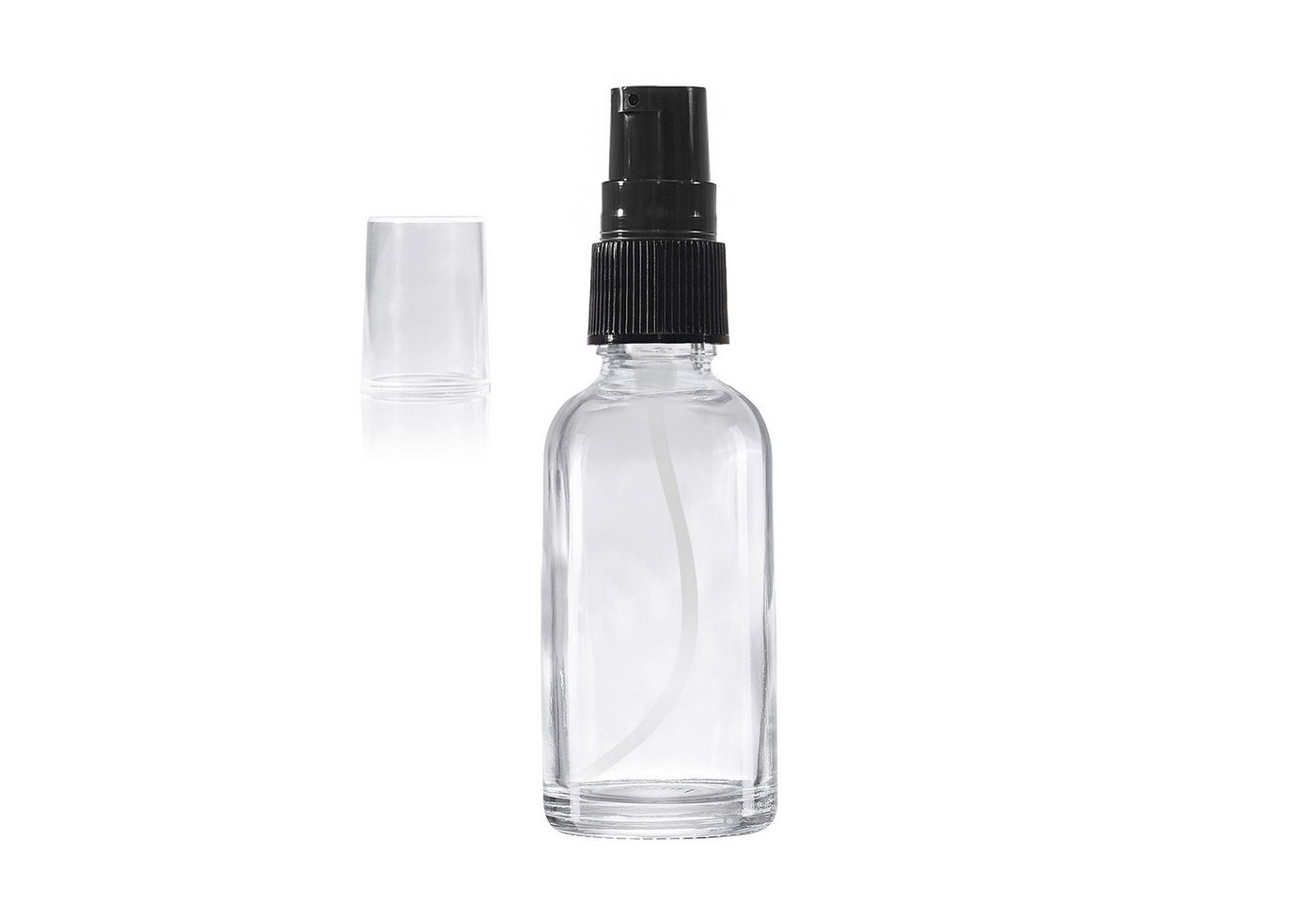 Oputec Seifenspender 5 x 30ml Pumpspender-Flasche - Cremespender, Lotionsflasche, Klarglas, (Sparset, 5x 30ml) Bild 2