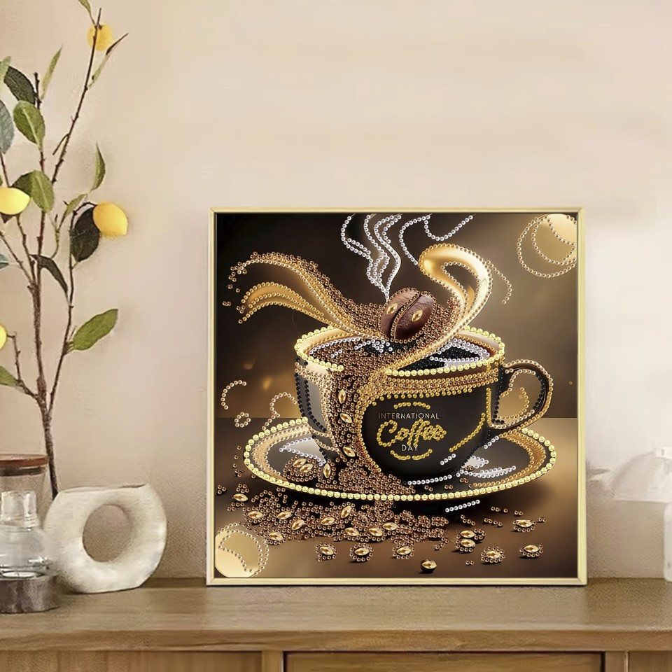 Venicce Love Kreativset Diamond Painting Bilder, Diamant Painting Malerei Set – Kaffeebecher, (1-tlg)