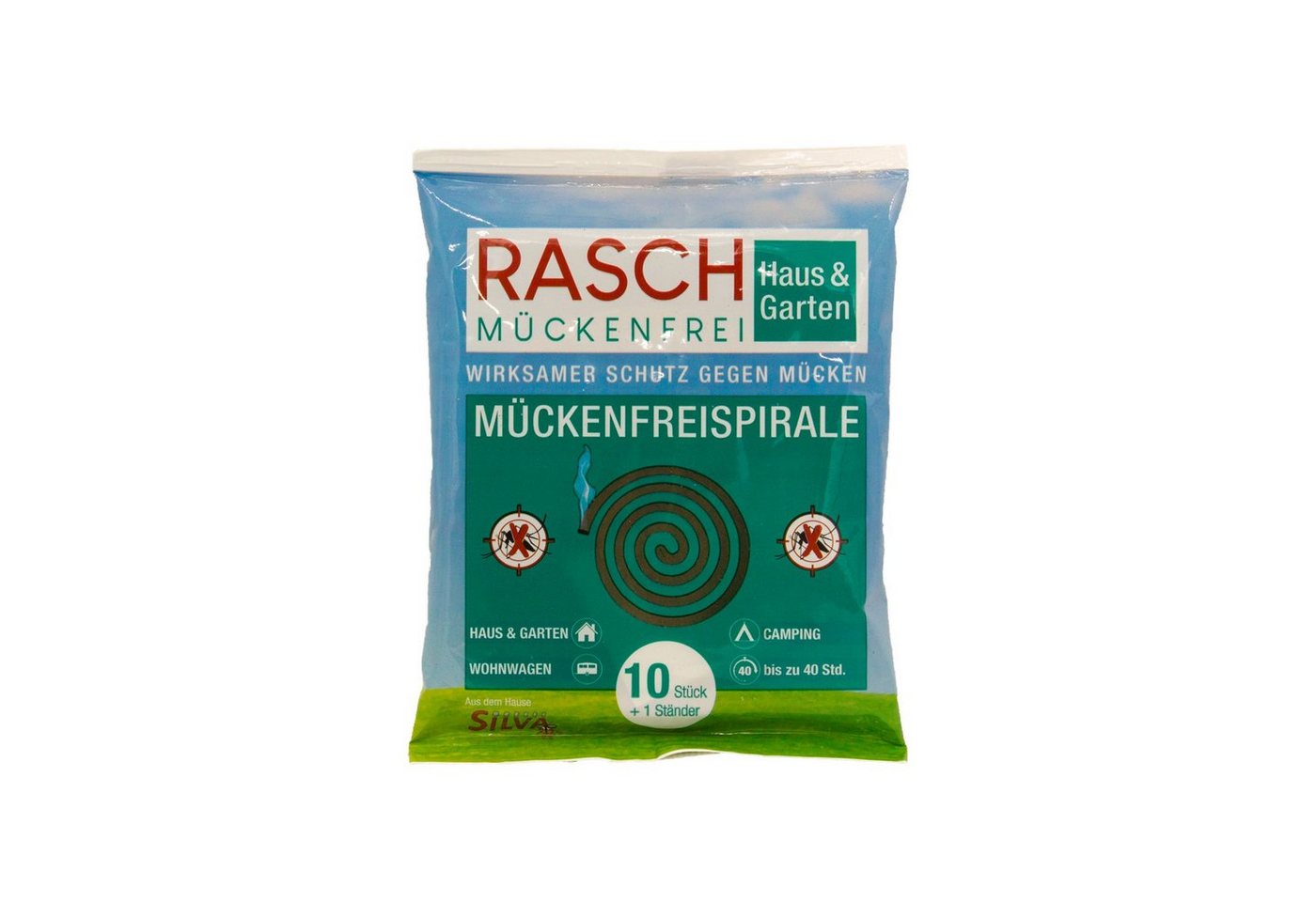 Rasch Haus & Garten Insektenspray Rasch Mückenfreispirale, Sparset (5x10 Stück), 50-St., ohne Insektizide, umweltfreundlich, zum vertreiben von Mücken, Gelsen, Moskitos und Insekten