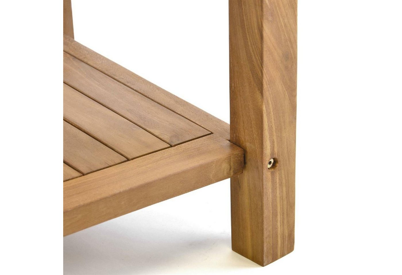 VCM Gartentisch Balkontisch Teakholz H. 50 x B. 50 x T. 50 cm, Blumenhocker, Beistelltisch Bild 2