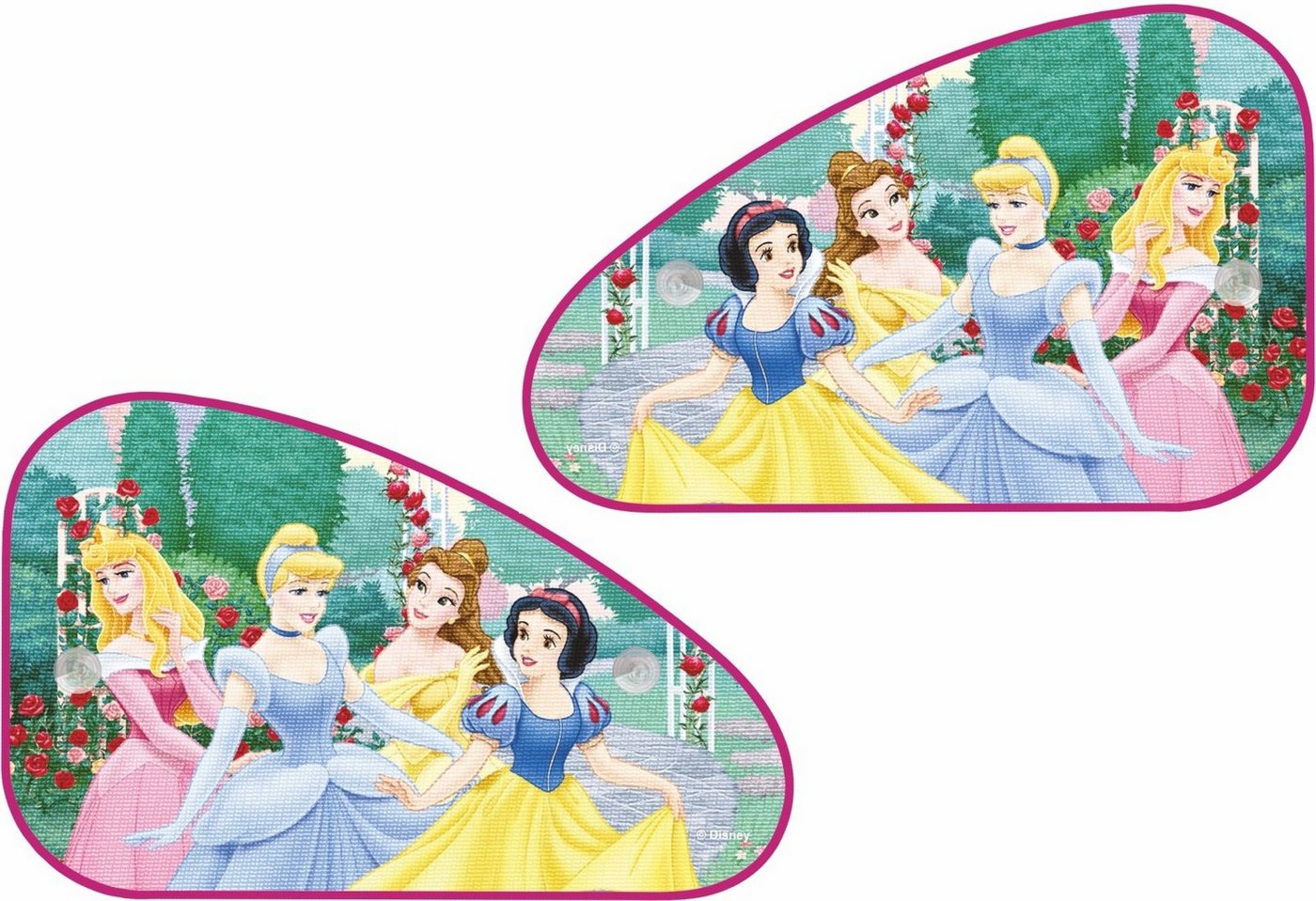 Disney Sonnenschutz Princess textile Auto Sonnenschutzblende 2er Set á 64 x 42 cm