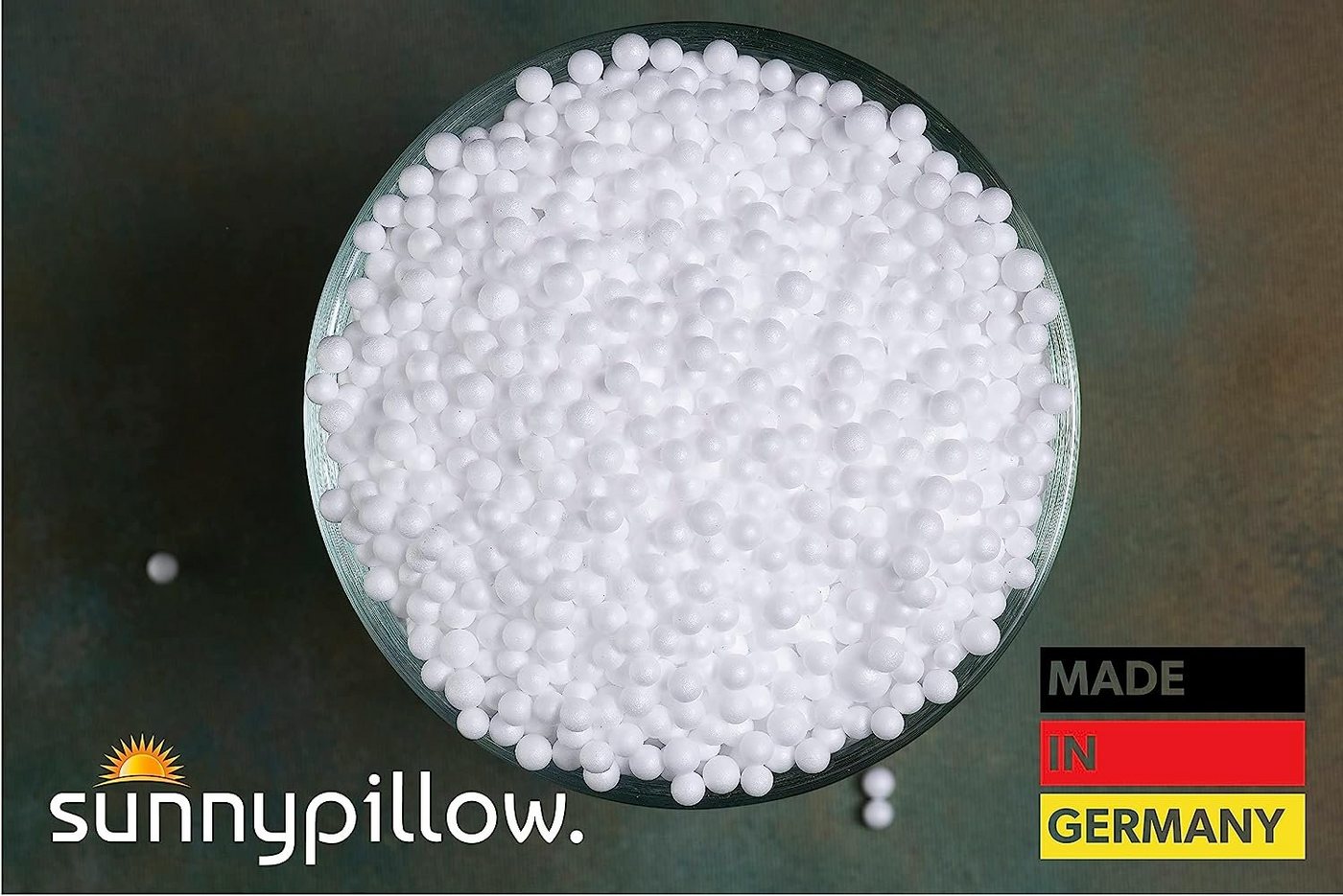 sunnypillow Styropor-Teil EPS Perlen Hochwertige Styropor - Kügelchen Füllmaterial, 100 Liter EPS Perlen Bild 2