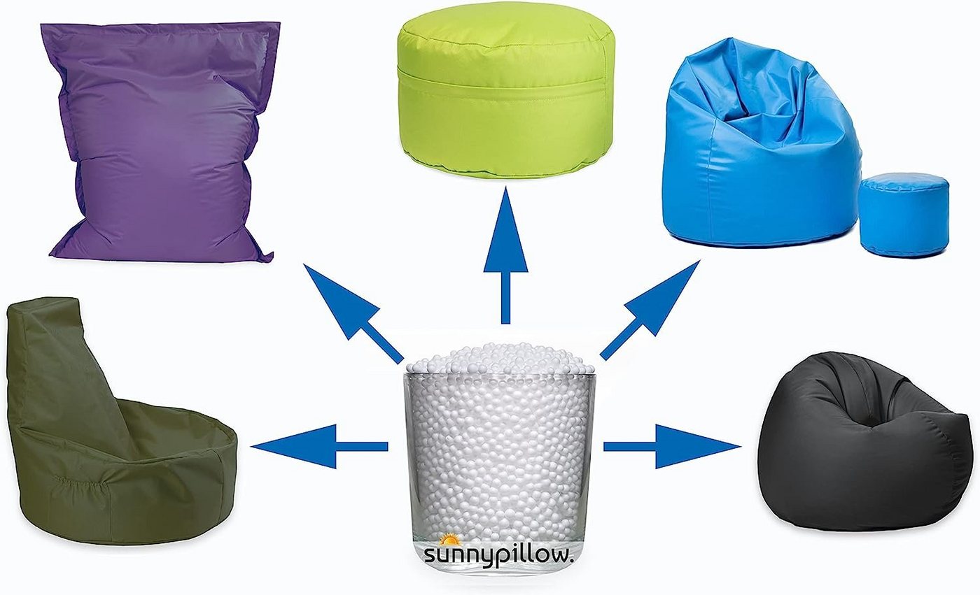 sunnypillow Styropor-Teil EPS Perlen Hochwertige Styropor - Kügelchen Füllmaterial, 100 Liter EPS Perlen Bild 3