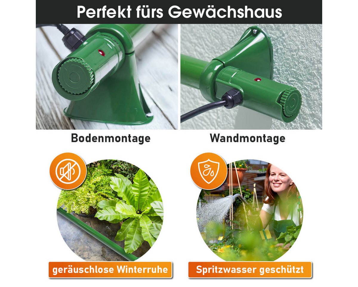 BRAST Foliengewächshaus Gewächshausheizung 135W für Überwinterungszelt Mini Gewächshaus, BxTxH: 105 x 11 x 11 cm Bild 5