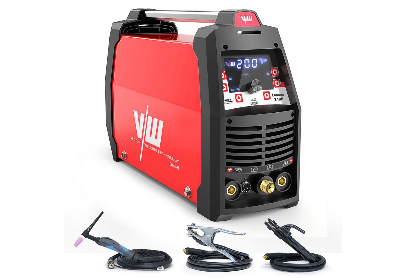 VECTOR WELDING Inverterschweißgerät AC/DC WIG Schweißgerät 200A, Digital-Display, Puls, MMA 170A