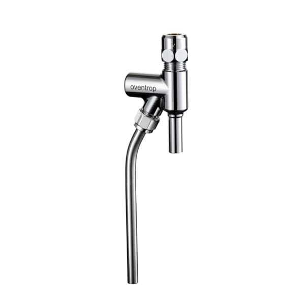 Oventrop Probeentnahmeventil Aquastrom P DN 10, G 3/8, für Eckventil, verchromt