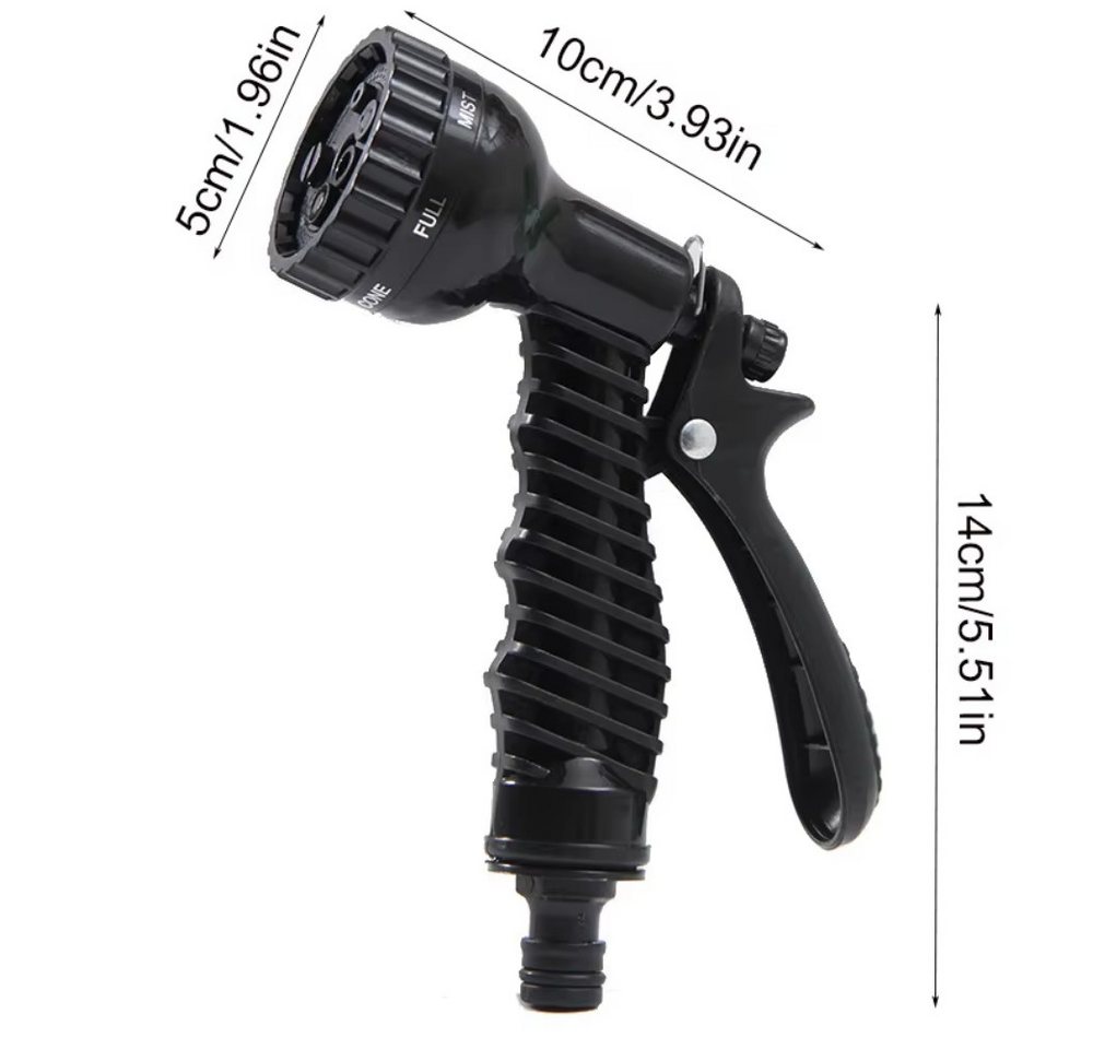 Athlix Bewässerungsschlauch 30m Gartenbewässerungsschlauch 7 Wassersprühfunktionen Wasserpistole, Automatische Ausdehnung, Einstellbare Bewässerungsoptionen Bild 5