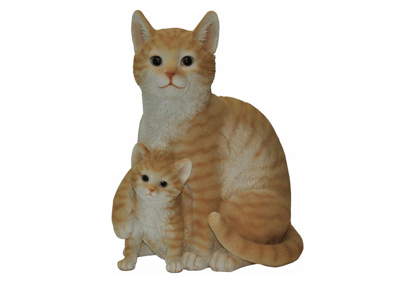 dazikemo Gartenfigur Gartenfigur Dekofigur Katze mit Katzenbaby Bild 2