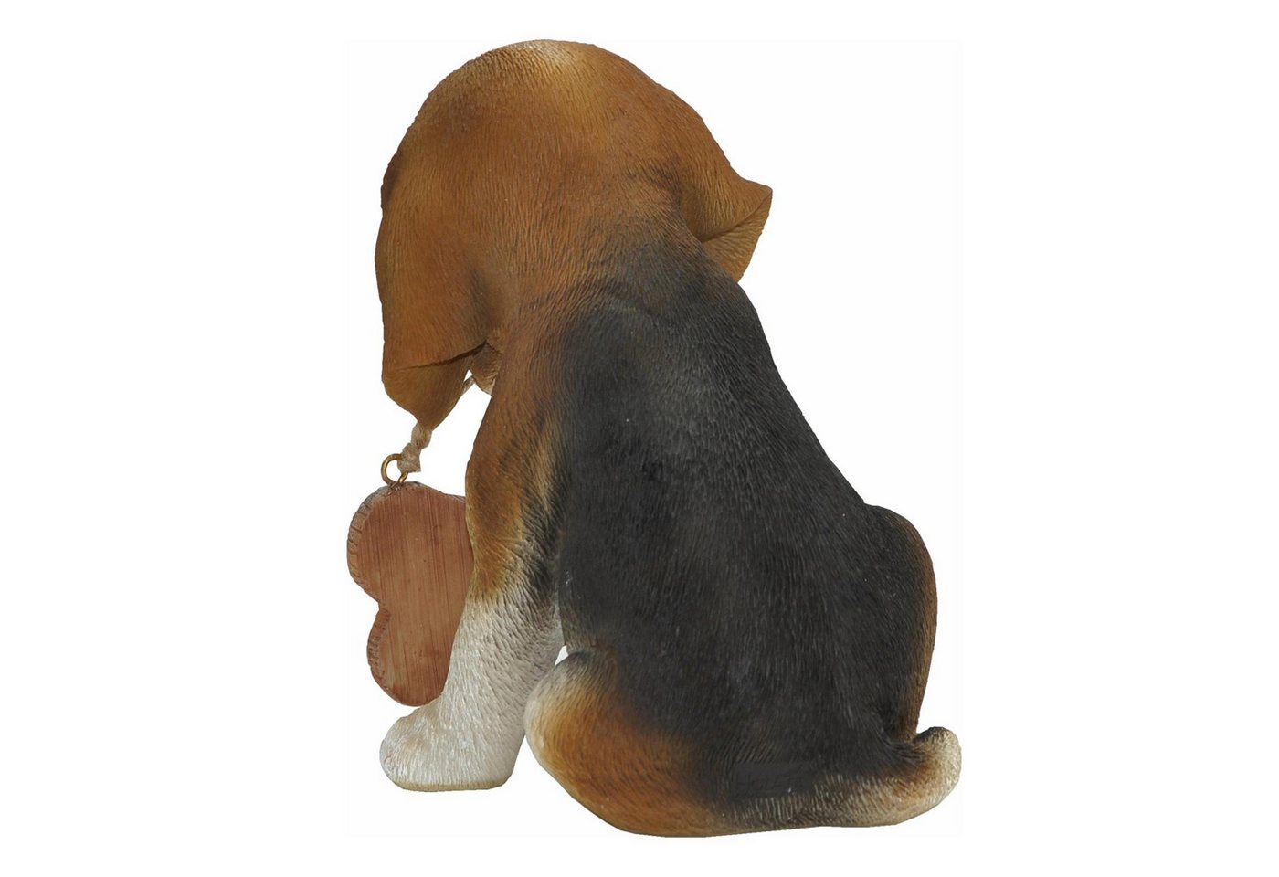 dazikemo Gartenfigur Gartenfigur Dekofigur Hund Beagle Willkommen