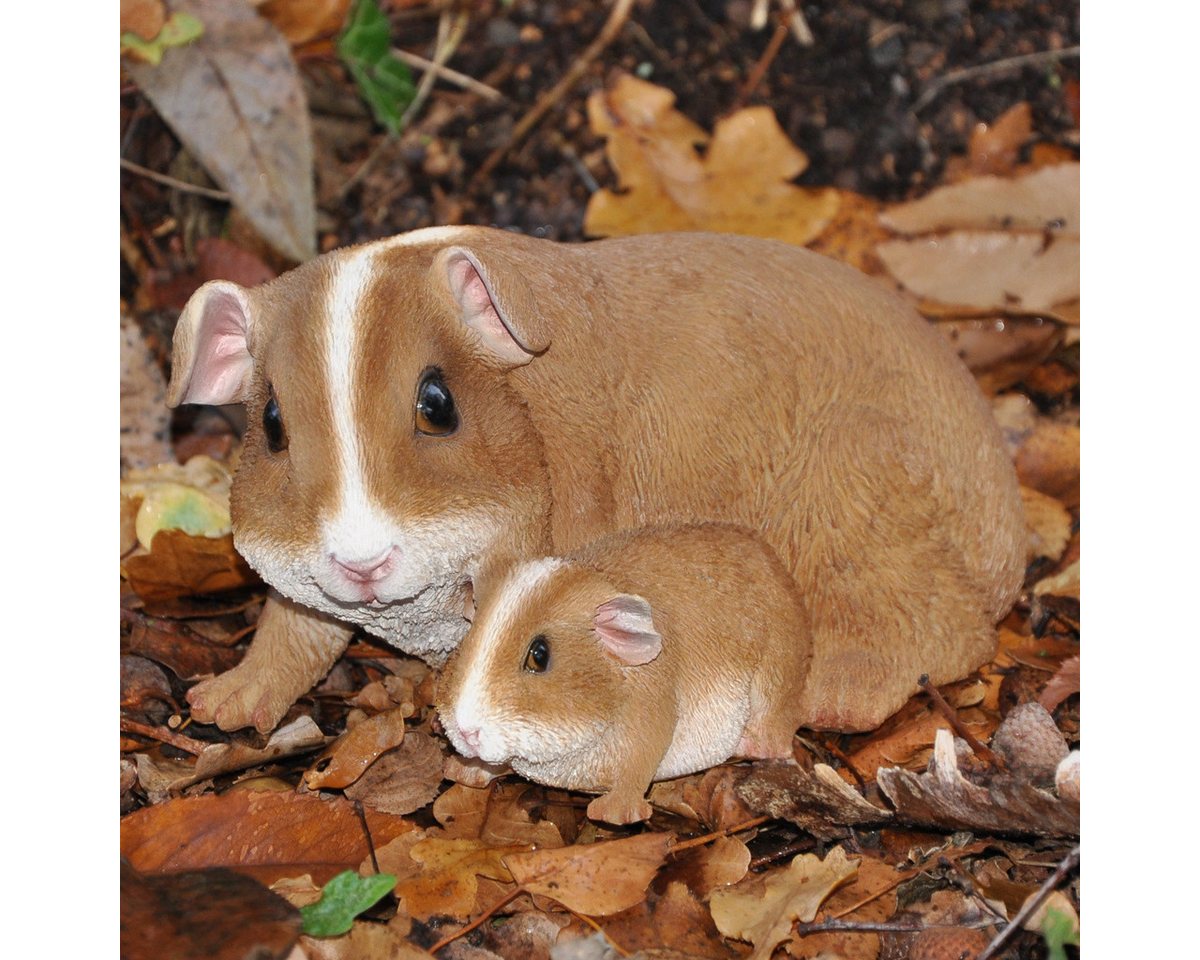 dazikemo Gartenfigur Meerschweinchen Mutter+Kind Bild 2