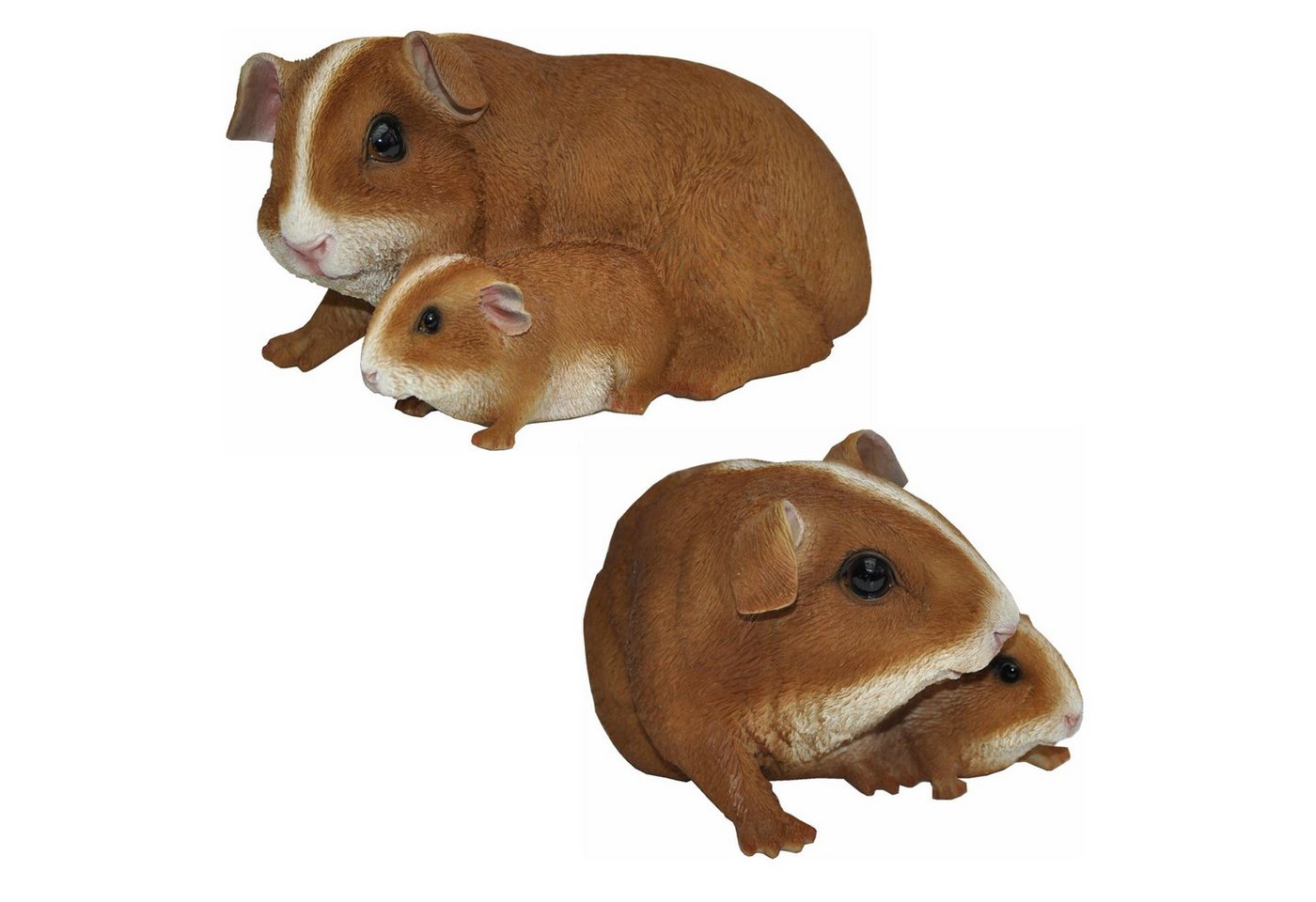 dazikemo Gartenfigur Meerschweinchen Mutter+Kind Bild 3
