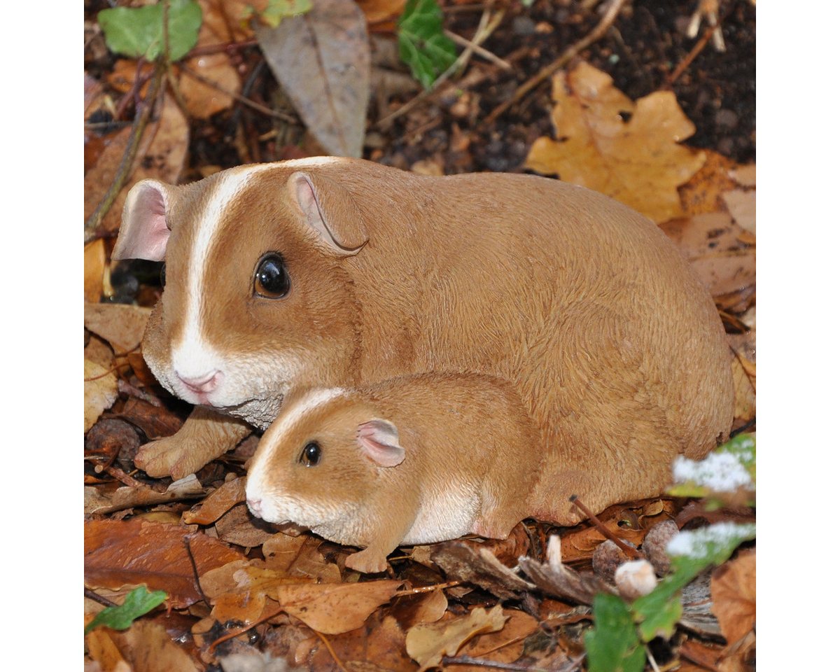 dazikemo Gartenfigur Meerschweinchen Mutter+Kind Bild 4