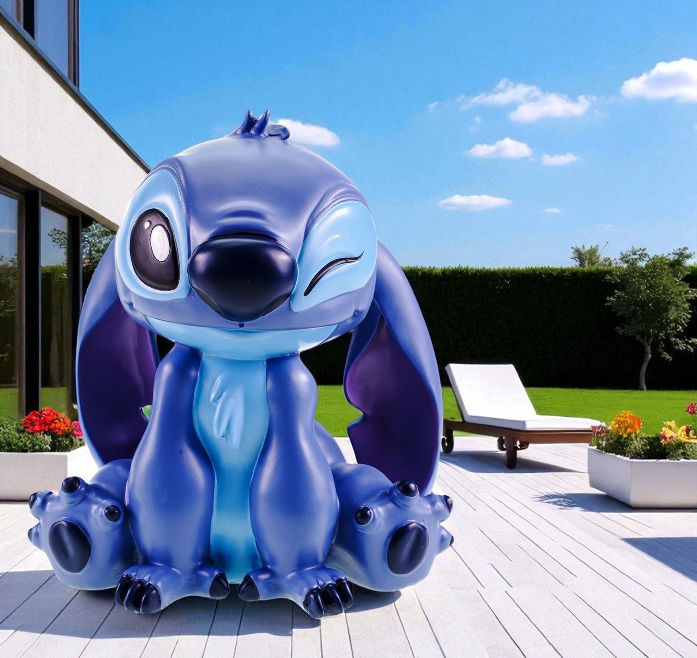 Disney Gartenfigur XXXL Stitch Disney frecher Lilo & Stitch Alien zum Verlieben 63,5 cm Bild 2