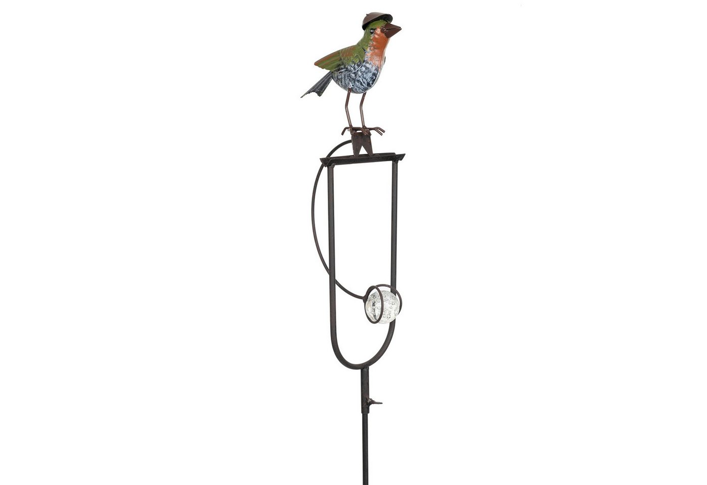 Moritz Gartenstecker Gartenstecker Vogel mit Hut aus Metall, 105 cm Bild 2