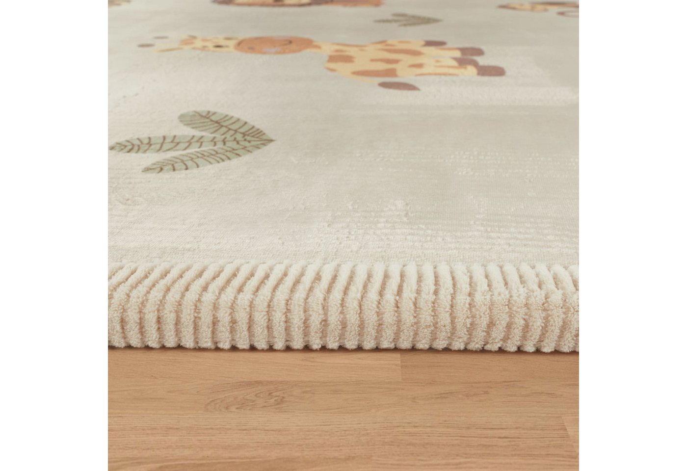 KADIMA DESIGN Kinderteppich waschmaschinenwaschbar Tiere Kinderzimmer Kinderteppich, Rechteckig, Höhe: 24 mm, Florhöhe: 20 mm, 100% Polyester, Rechteckig, 120x160cm, Mehrfarbig Bild 2