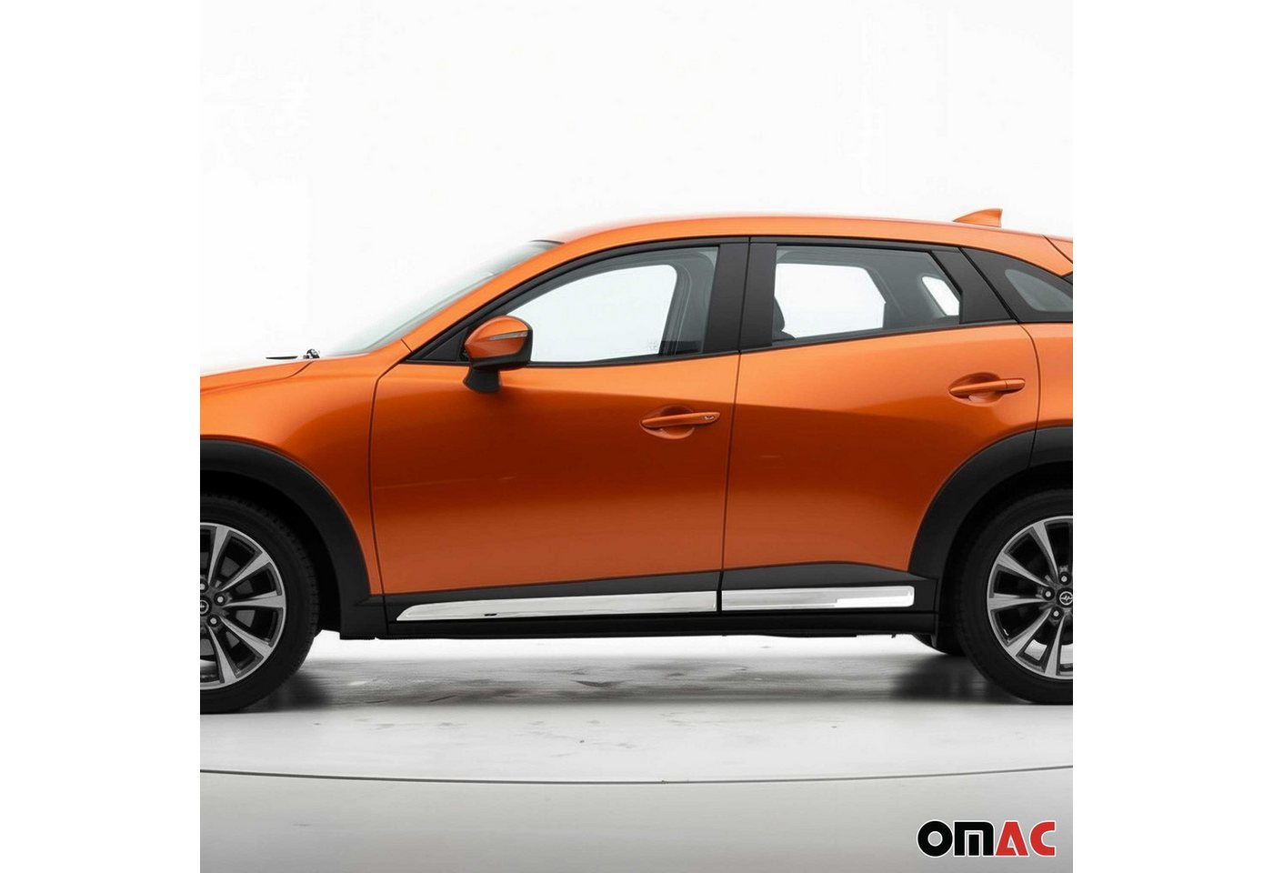 OMAC Zierleisten-Aufkleber Seitentürleiste Türschutzleiste für Mazda CX-3 2015-2025 Edelstahl 4x, (4tlg), Langlebig,Einfache Reinigung,Einfache Installation,Rostbeständig Bild 3