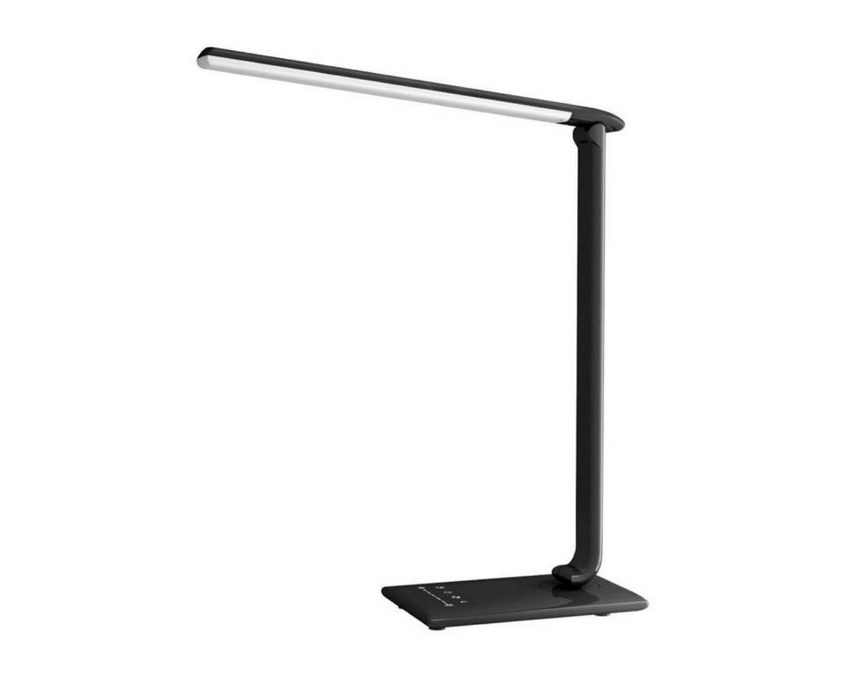 AUKEY LED Tischleuchte Schreibtischlampe LED Dimmbare Tischlampe 5 Helligkeitsstufen Faltbar, Faltbare Tischlampe, LED fest integriert, Neutralweiß, Warmweiß, Tageslichtweiß, USB-Ausgang, Farbtemperatur 3000-6000K, verstellbarer Winkel, Timer Bild 2