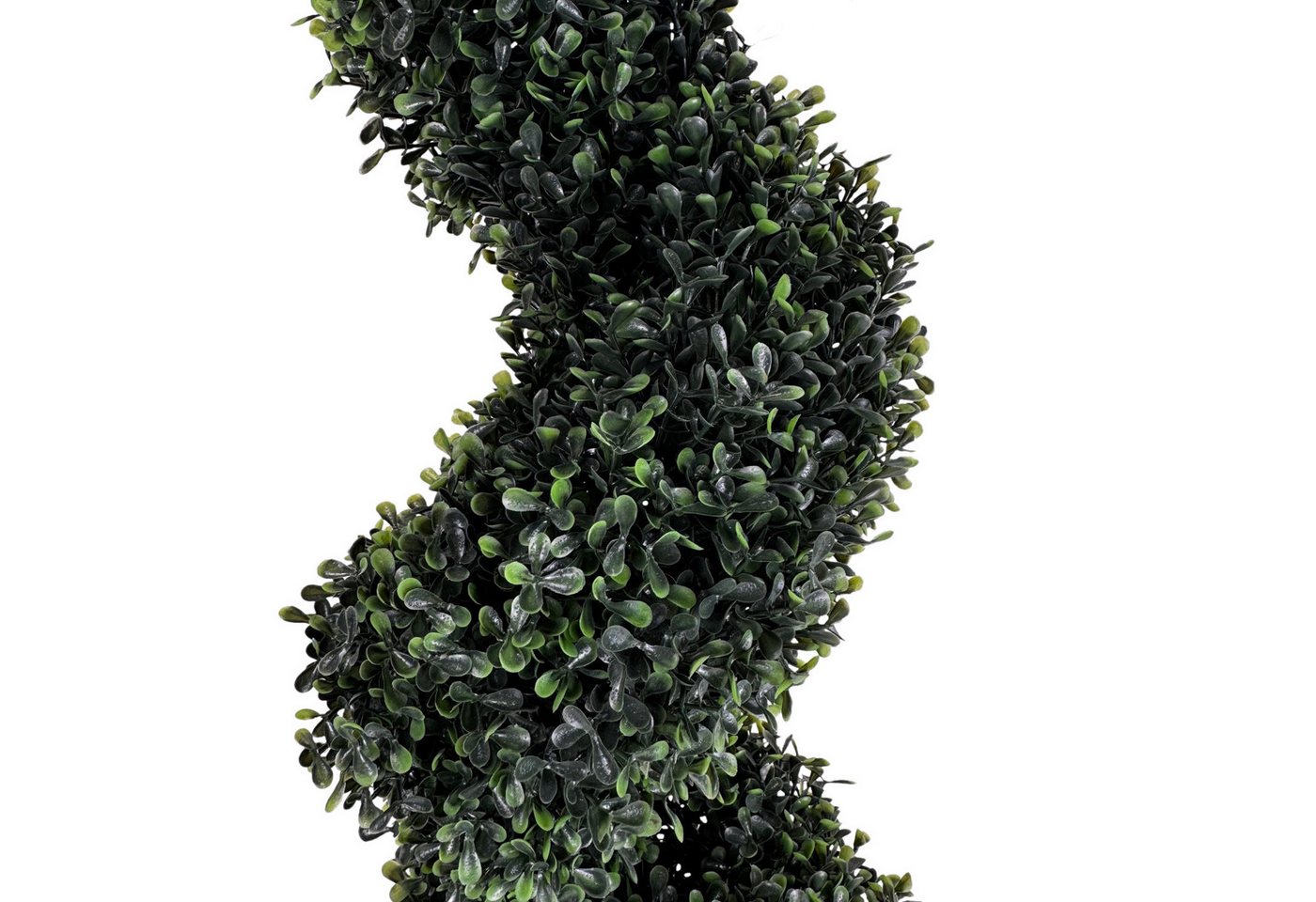 Kunstpflanze für den Außenbereich geeignet - moderne Spiralform - künstlicher Buchsbaum, Online-Fuchs, ca. 103 cm hoch - Outdoor geeignet Bild 2