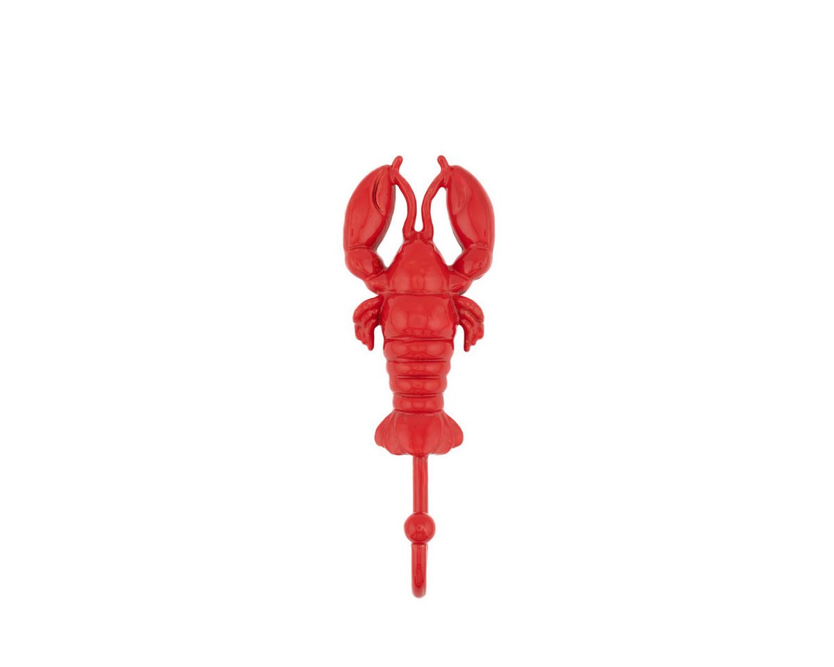 Sass & Belle Handtuchhaken Lobster, rot, (Metall, 1-St., Hummer Handtuchhaken), ca. 11,5 x 4 x 3 cm