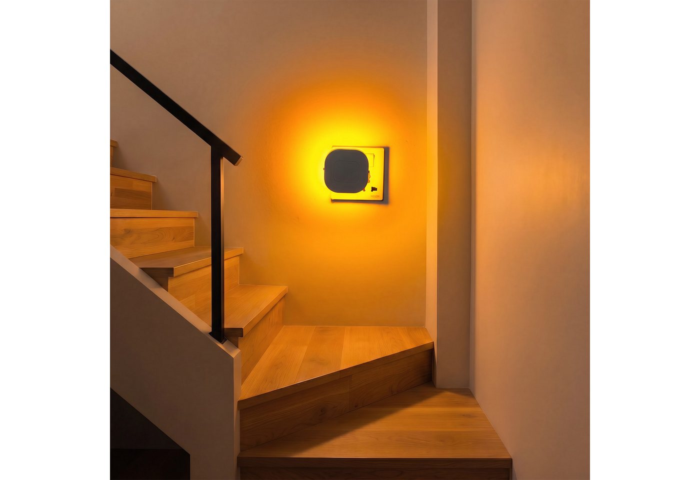 oyajia LED Nachtlicht 2xLED Nachtlicht mit Bewegungsmelder, Helligkeit stufenlos regulierbar, LED fest integriert, Nachtlicht Steckdose für Kinderzimmer, Treppenhaus, Schlafzimmer,Küche Bild 5