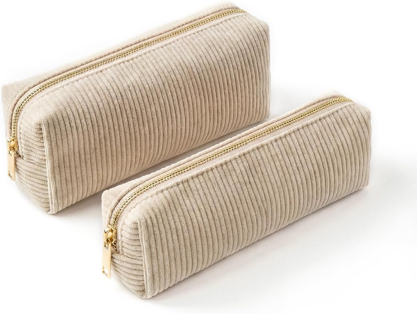FELIXLEO Federmäppchen 2 Stk Federmäppchen Cord Aesthetic Große Kapazität Schulmäppchen Bild 5