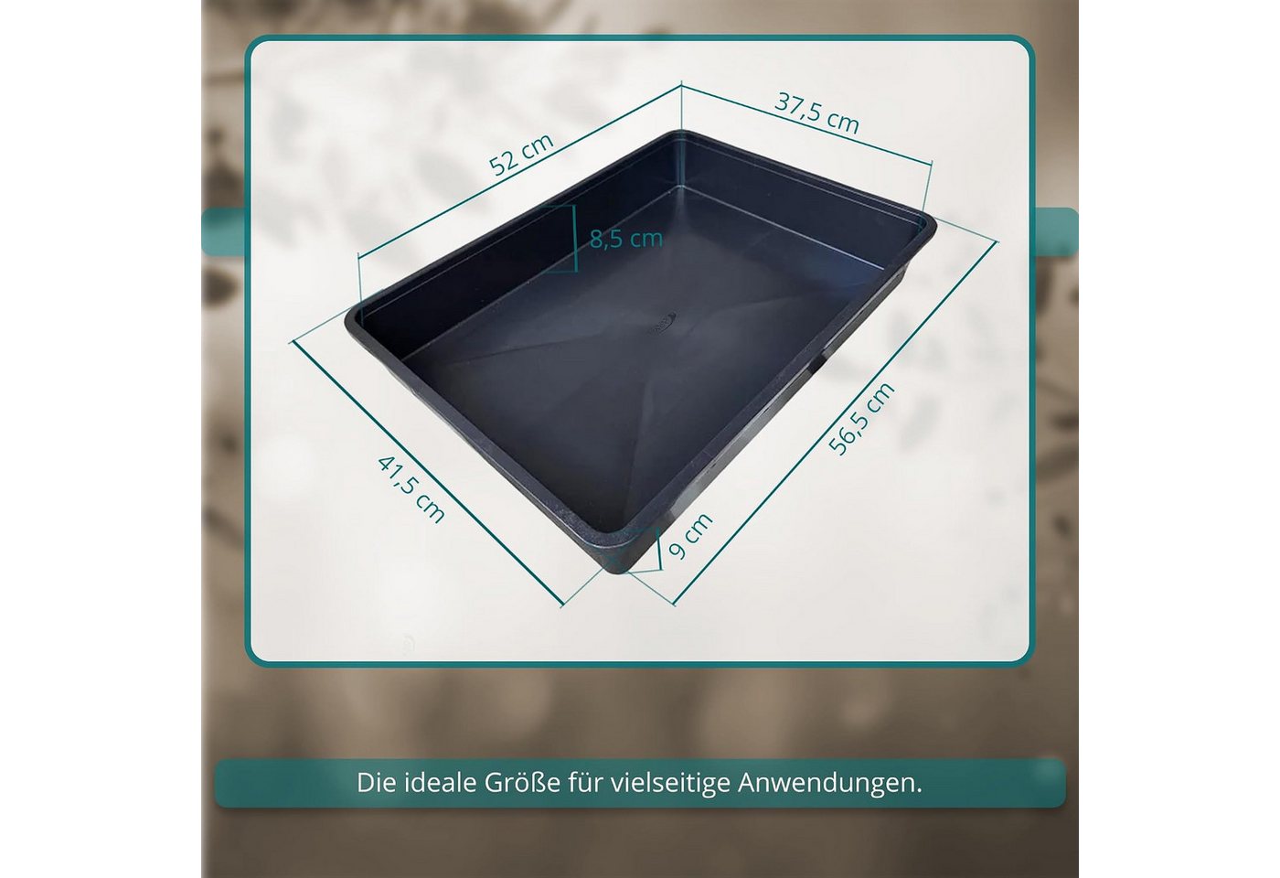 Easy Act GmbH Tropfschale Allzweckwanne 56,5 x 41,5 x 9 cm, für Haushalt, Garten, Werkstatt, Hobby, (1-St)