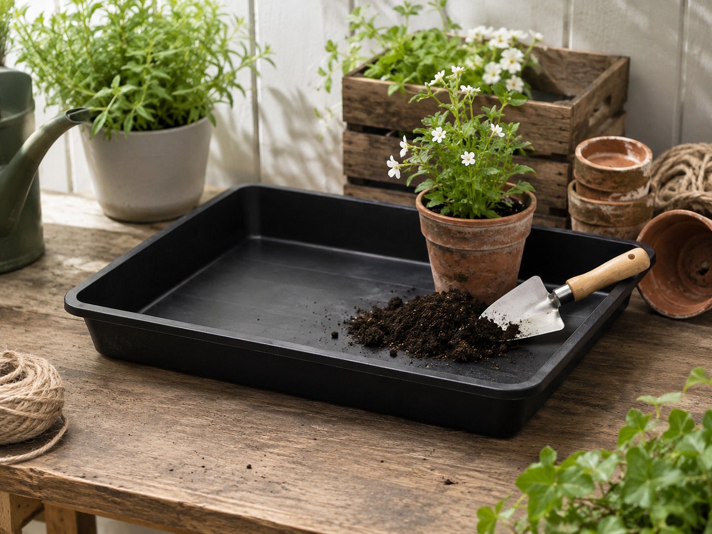 Easy Act GmbH Tropfschale Allzweckwanne 56,5 x 41,5 x 9 cm, für Haushalt, Garten, Werkstatt, Hobby, (1-St) Bild 2
