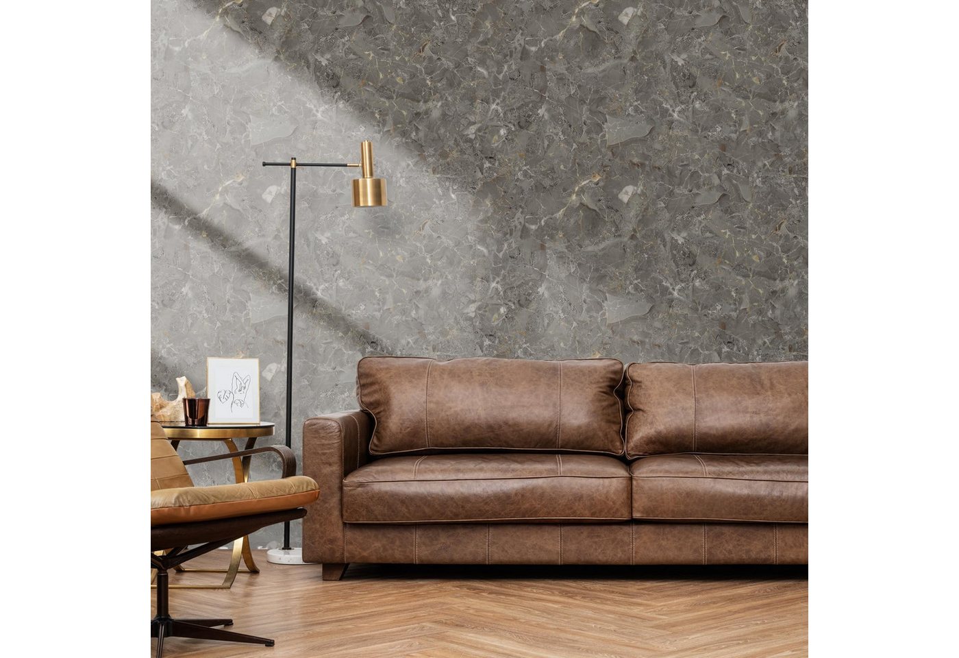 Diwzbyn Fliesenaufkleber Klebefliesen Küche, Selbstklebende Fliesen Wasserdicht 40X300cm, Wandpaneele Selbstklebend für Küchenrückwand Bad Wohnzimmer Bild 3