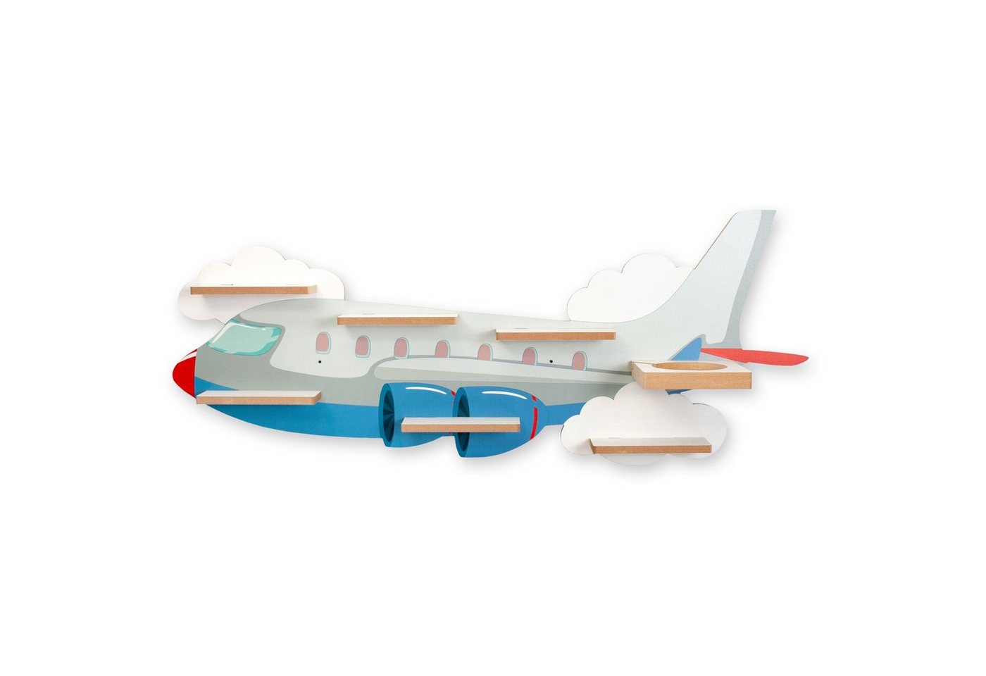 Kreative Feder Kinderregal MUSIKBOX-REGAL Flugzeug, für TONIE-BOX und TONIES inkl. 40 Metallplättchen Bild 2