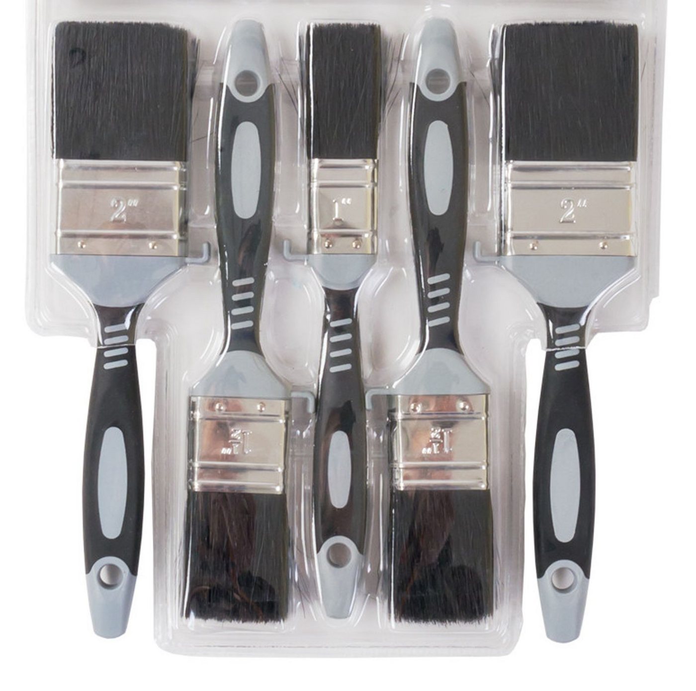 Hansa Farbrollerwerk Pinsel Flachpinsel 5er-Set Pinsel-Satz Malerpinsel Lasurpinsel Lackpinsel Sof