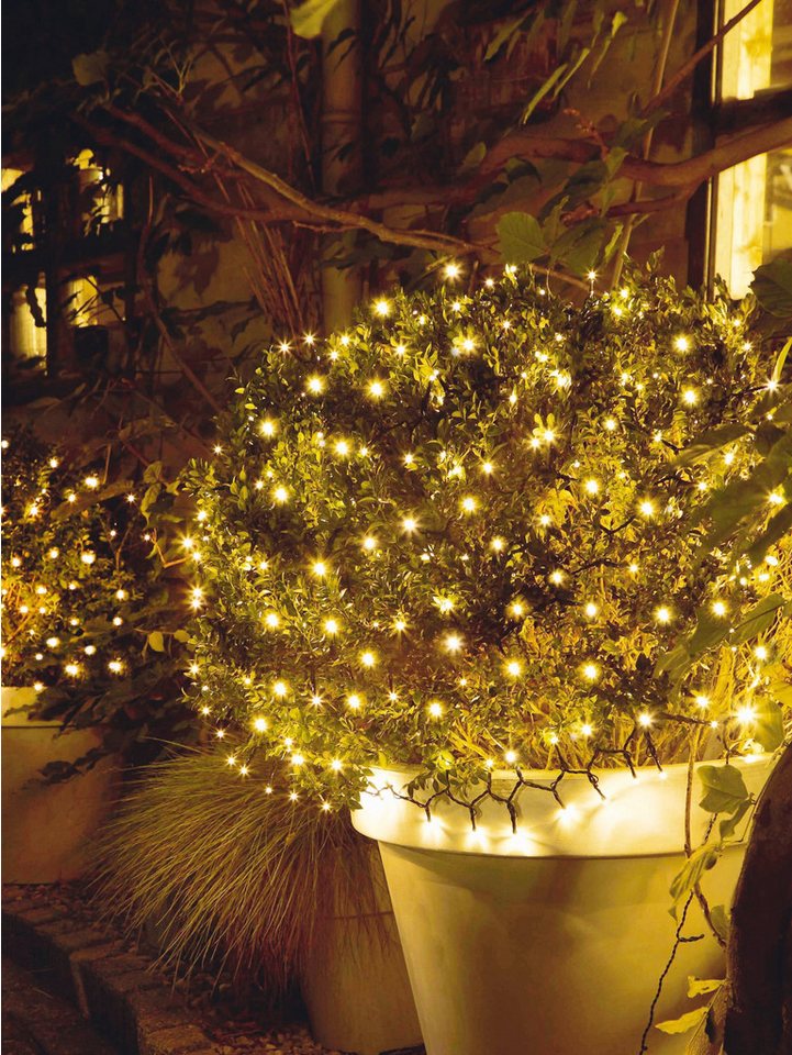 Luxform LED-Lichternetz Lichterkette LED Lichternetz Deko Weihnachten Netz 64LED 1,2 x 1,2m, 8 Leuchtfunktionen Bild 4