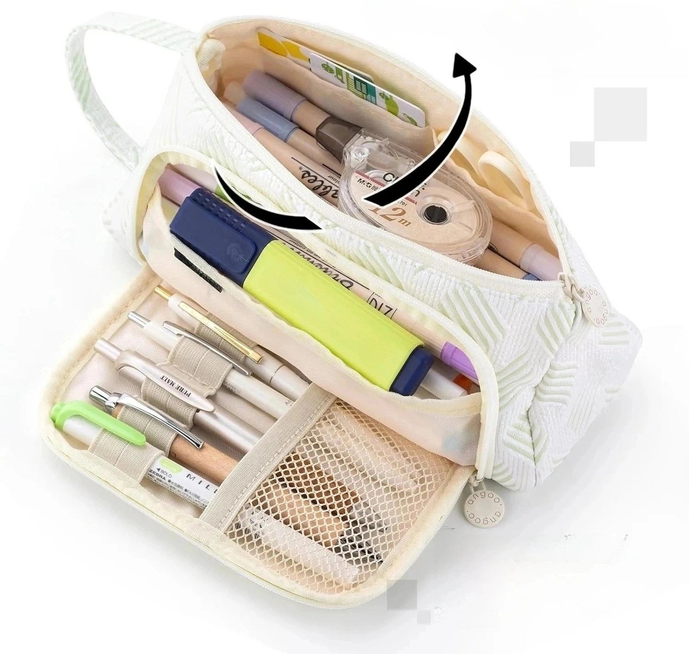 Coonoor Federmäppchen Mäppchen Federtaschen, Extra Groß Pencil Case Stifte Etui Schule, für Mädchen und Jungen Bild 4