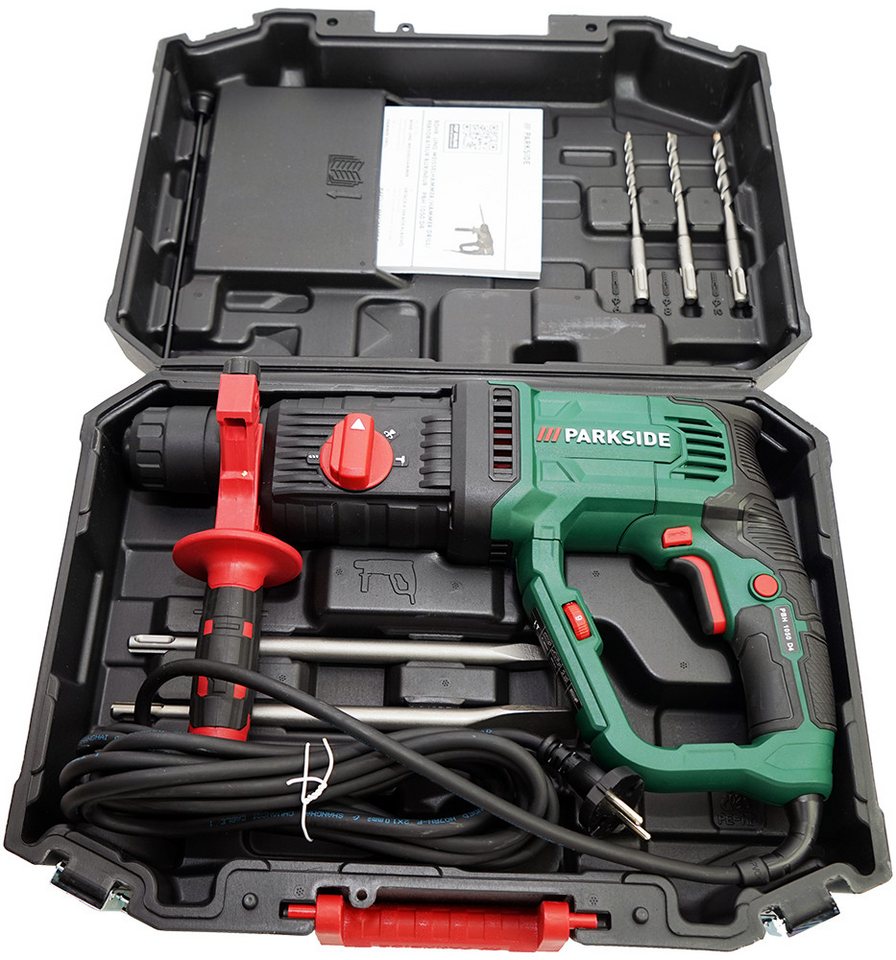 Parkside Bohrhammer Meißelhammer PBH 1050 inkl. Transportkoffer, 230 V, Schnellspannbohrfutter mit Aufnahme nach dem SDS-Plus-System Bild 2
