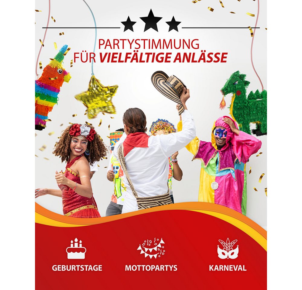 Party Factory Pinata Pinata Drache, stabil Bild 2