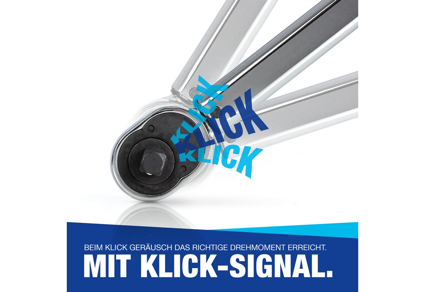 NTG Nutzfahrzeug Technik GmbH Drehmomentschlüssel 1/2" Zoll 40-210Nm 17 19 21 mm Alustecknüsse Auto PKW + Koffer Bild 3