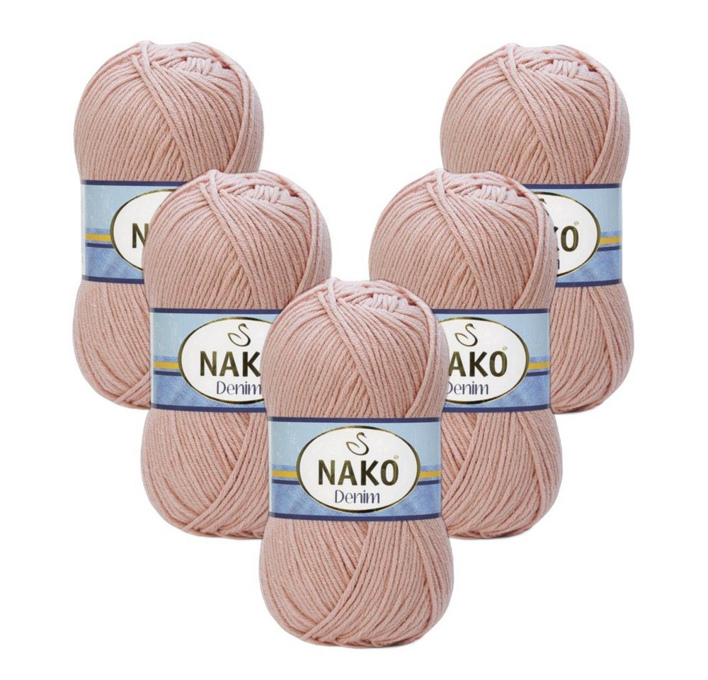 NAKO 5 x NAKO Denim Häkelwolle, 200 m, Jeansoptik,Strickgarn,Häkelgarn Bild 2