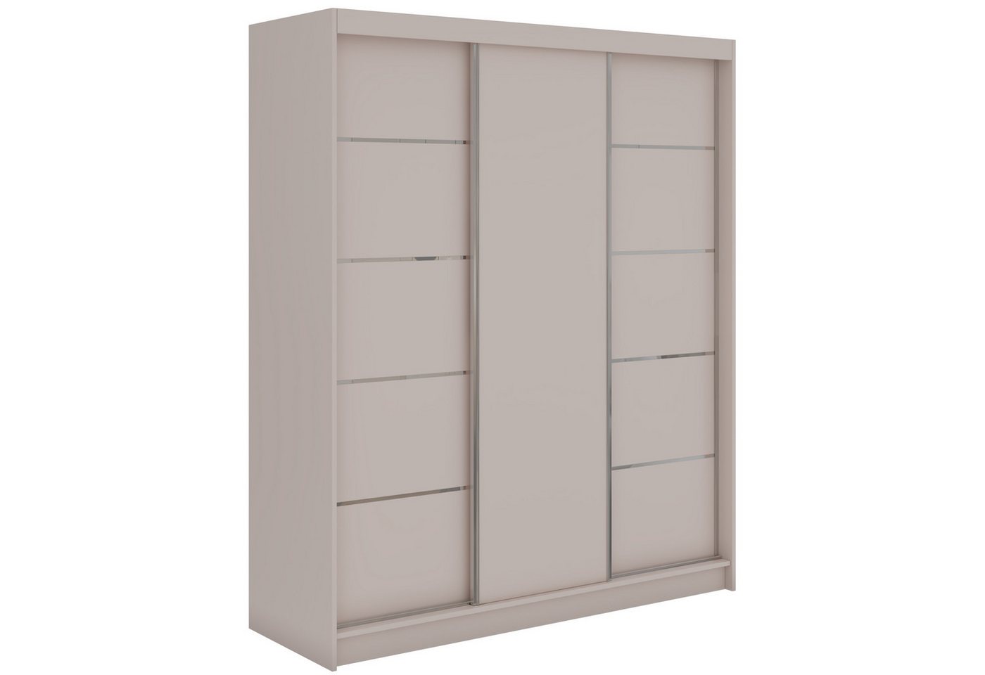 MKS MÖBEL Schiebetürenschrank MACEDONIA 180 (Modern Kleiderschrank, Schiebetürenschrank mit Schubladen) Kleiderschrank 180 cm mit Schubladen, zwei Kleiderbügel Bild 3