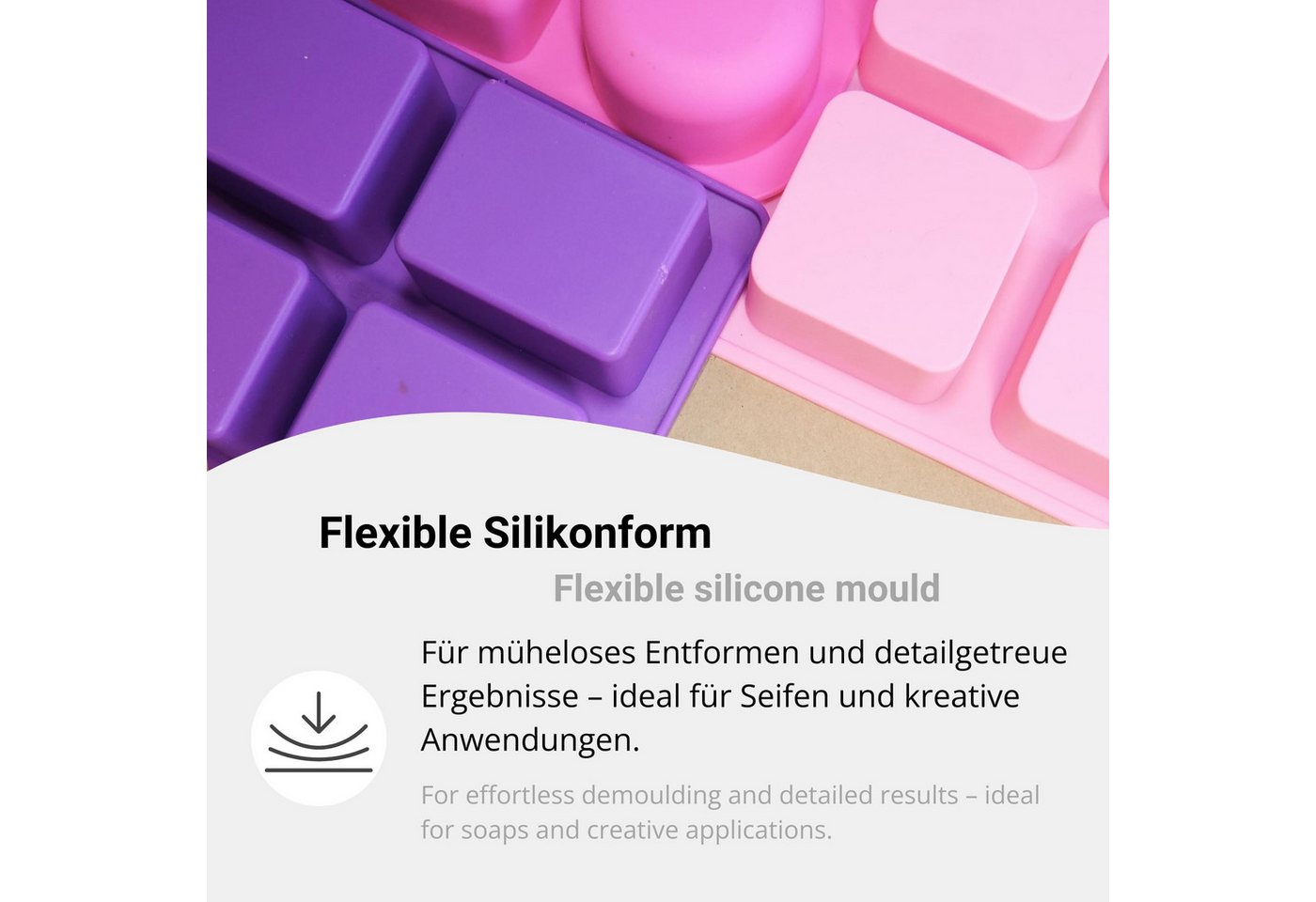 DistrEbution Silikonform Zitrusfrucht-Scheiben, Zitronen- & Orangenscheiben Design, Seifenform, Seife gießen, flexibel, spülmaschinenfest Bild 4