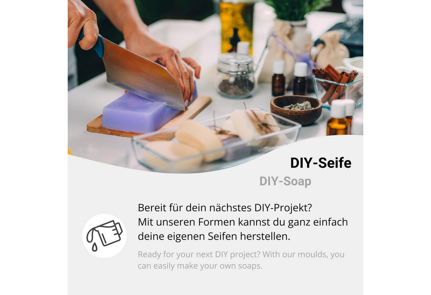 DistrEbution Silikonform Zitrusfrucht-Scheiben, Zitronen- & Orangenscheiben Design, Seifenform, Seife gießen, flexibel, spülmaschinenfest Bild 5