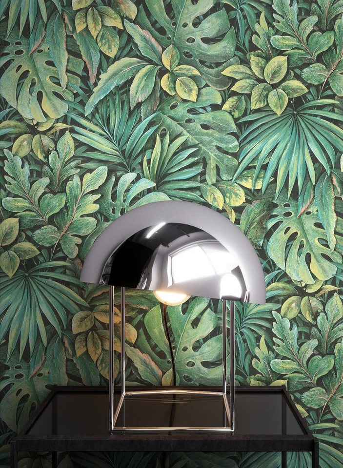 Newroom Vliestapete Anatole Tapete Dschungeltapete Dschungel,Blätter,Monstera, Grün Tapete Tropisch Dschungel - Dschungeltapete Blätter Floral Modern Blätter Monstera für Wohnzimmer Schlafzimmer Küche, Blätter Bild 2